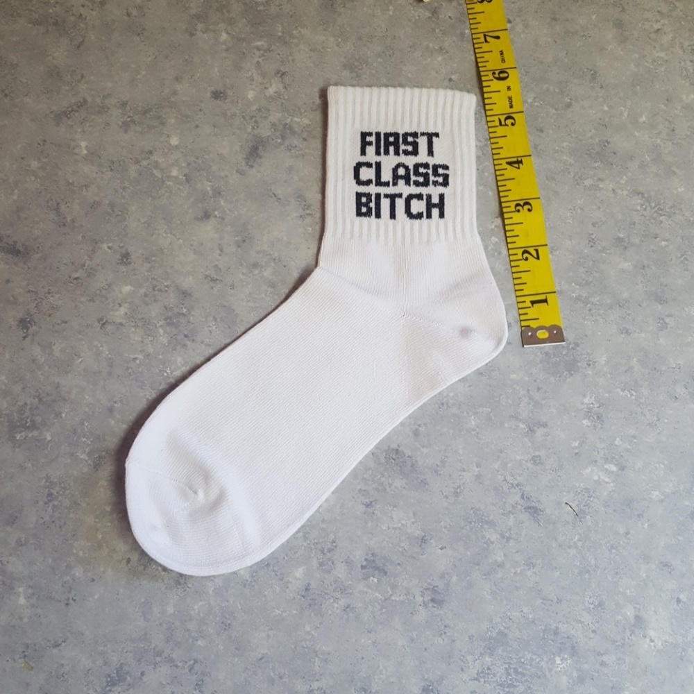 First Class Bitch Ankle Socks - Picture 5 of 6